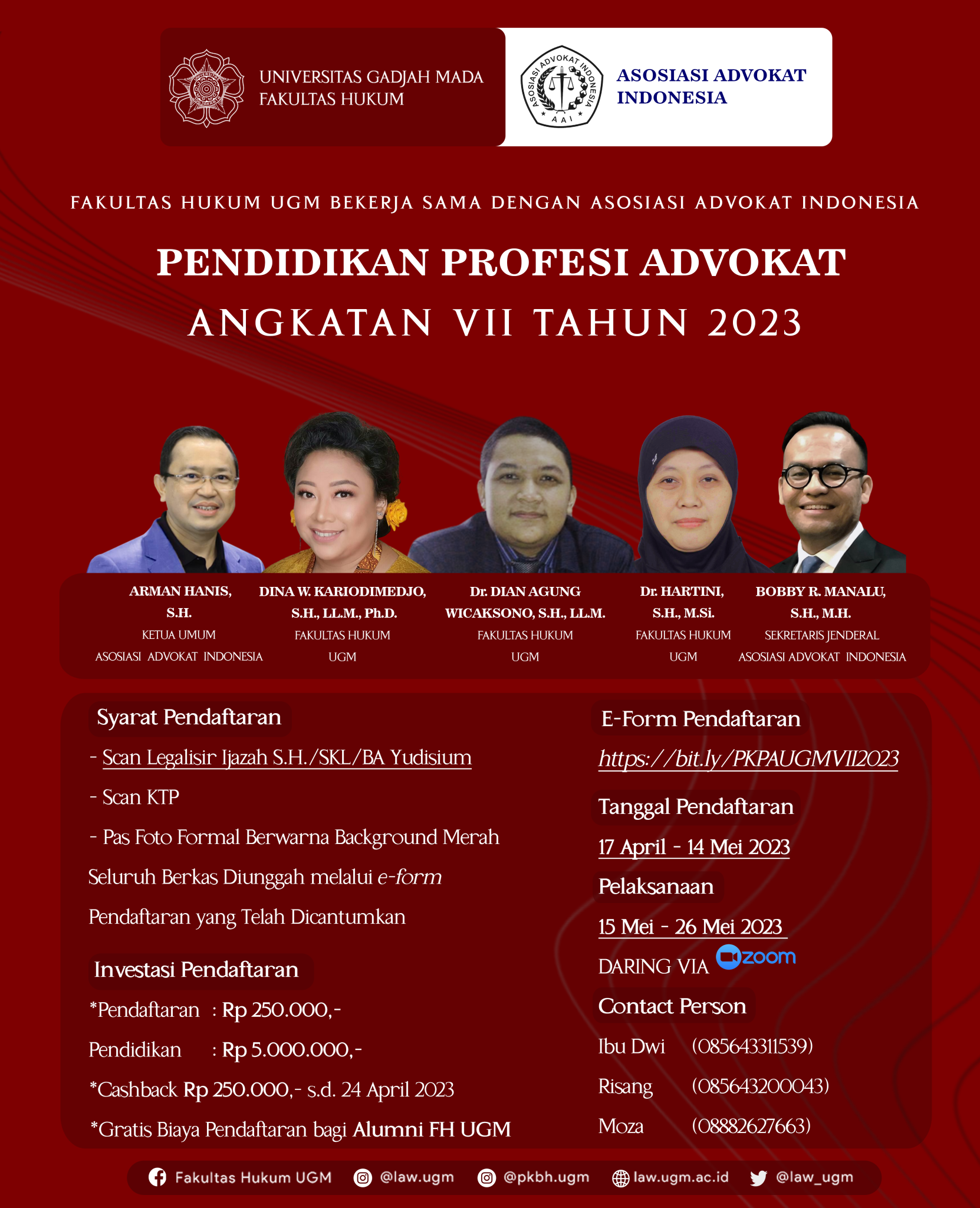 PKPA ANGKATAN VII FH UGM Bersama AAI MEI 2023 – Fakultas Hukum ...